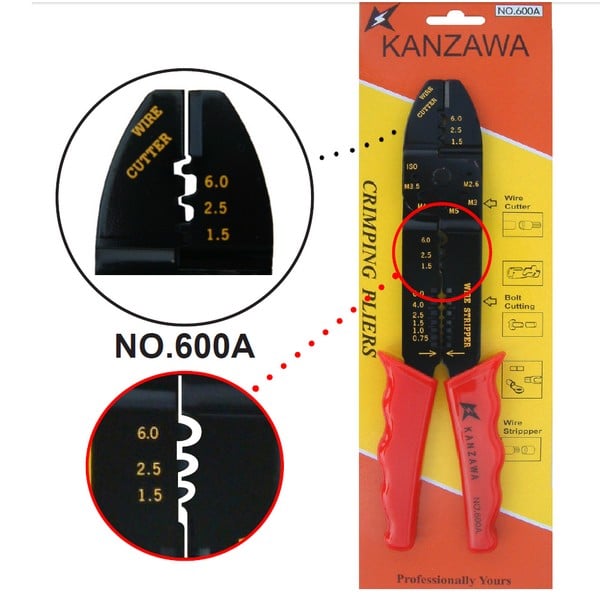 SKI - สกี จำหน่ายสินค้าหลากหลาย และคุณภาพดี | Kanzawa คีมย้ำหัวสาย 600A